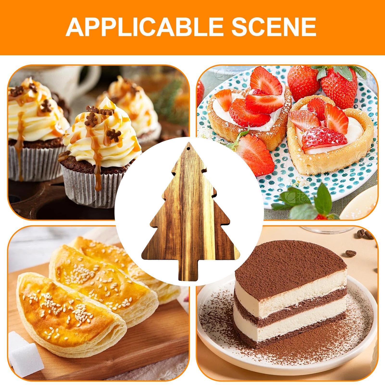 Plateau De Service En Bois En Forme De Père Noël De Noël Plateau De Nourriture Réutilisable Pour Desserts Pour Réunions De Vacances Et Décoration