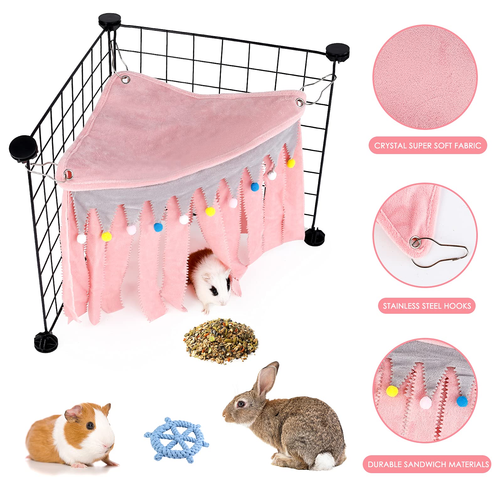 Cavia-schuilplaats, cavia-schuilplaats hangmat, cavia-hoekschuilplaats