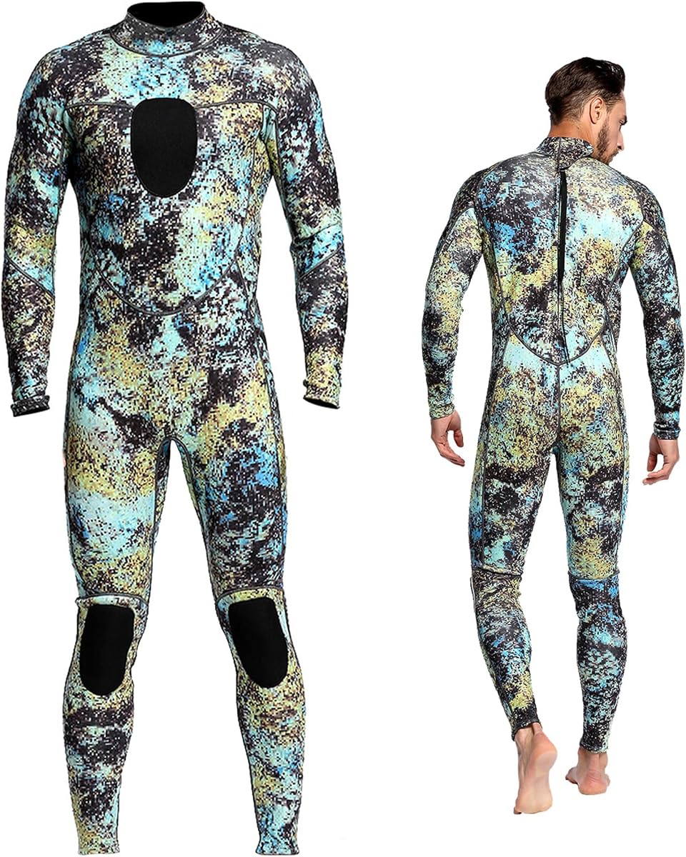 Trajes de neopreno para hombre de 3 mm Camo Neopreno Buceo Unisex Una pieza Deporte Piel Pesca submarina Traje completo