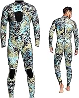 Dyung Tec 3mm Camo Neoprene Wetsuit Men Women - Unisex Full Suit Scuba Diving Spearfishing Skin