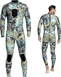 Roupa de mergulho masculina 3 mm camuflagem neoprene mergulho unissex peça única esporte pele caça submarina terno completo