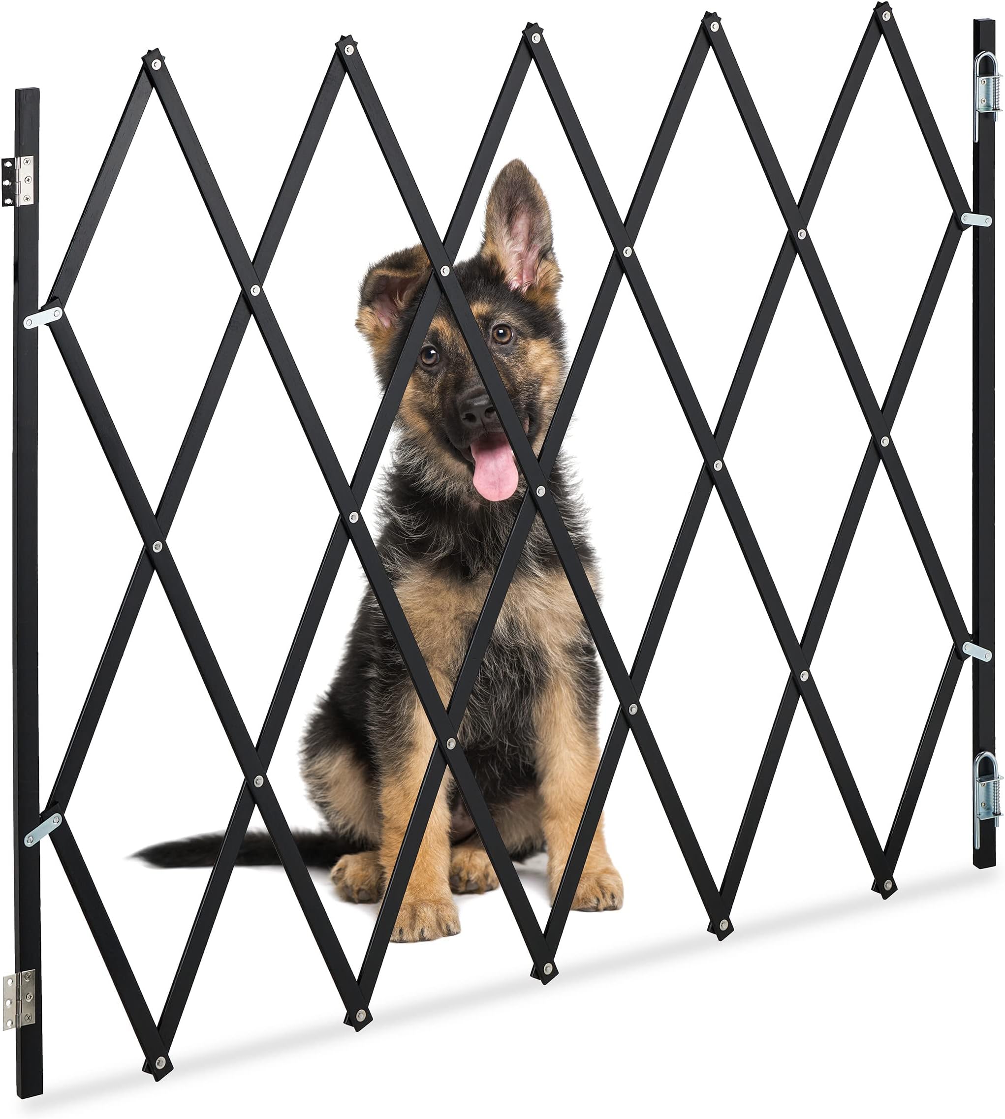 Relaxdays Safety Gate, Barrier, Width Extendable up to 130 cm, 87.5100