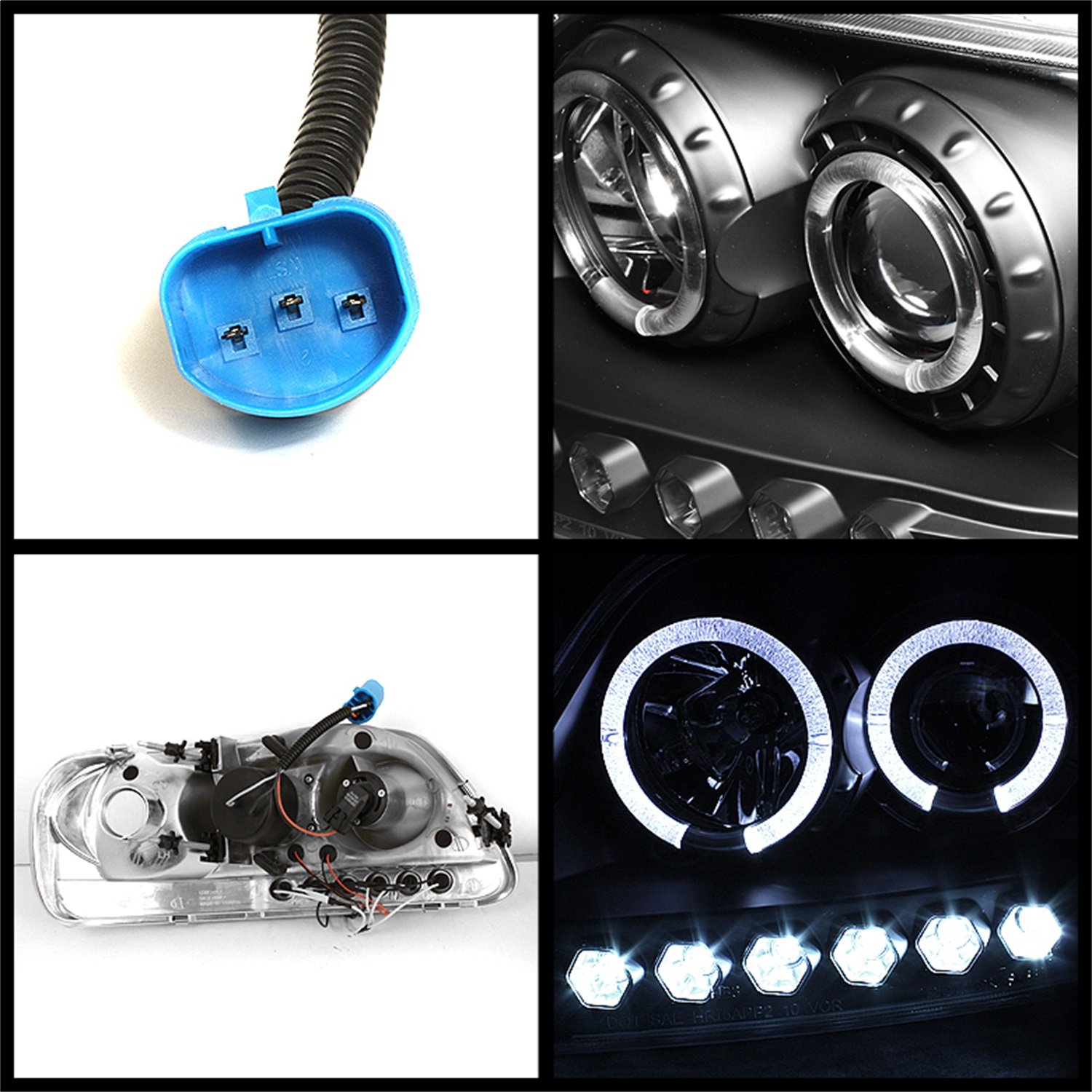 Amazon.com: Spyder Auto 5010261 LED Halo Projector