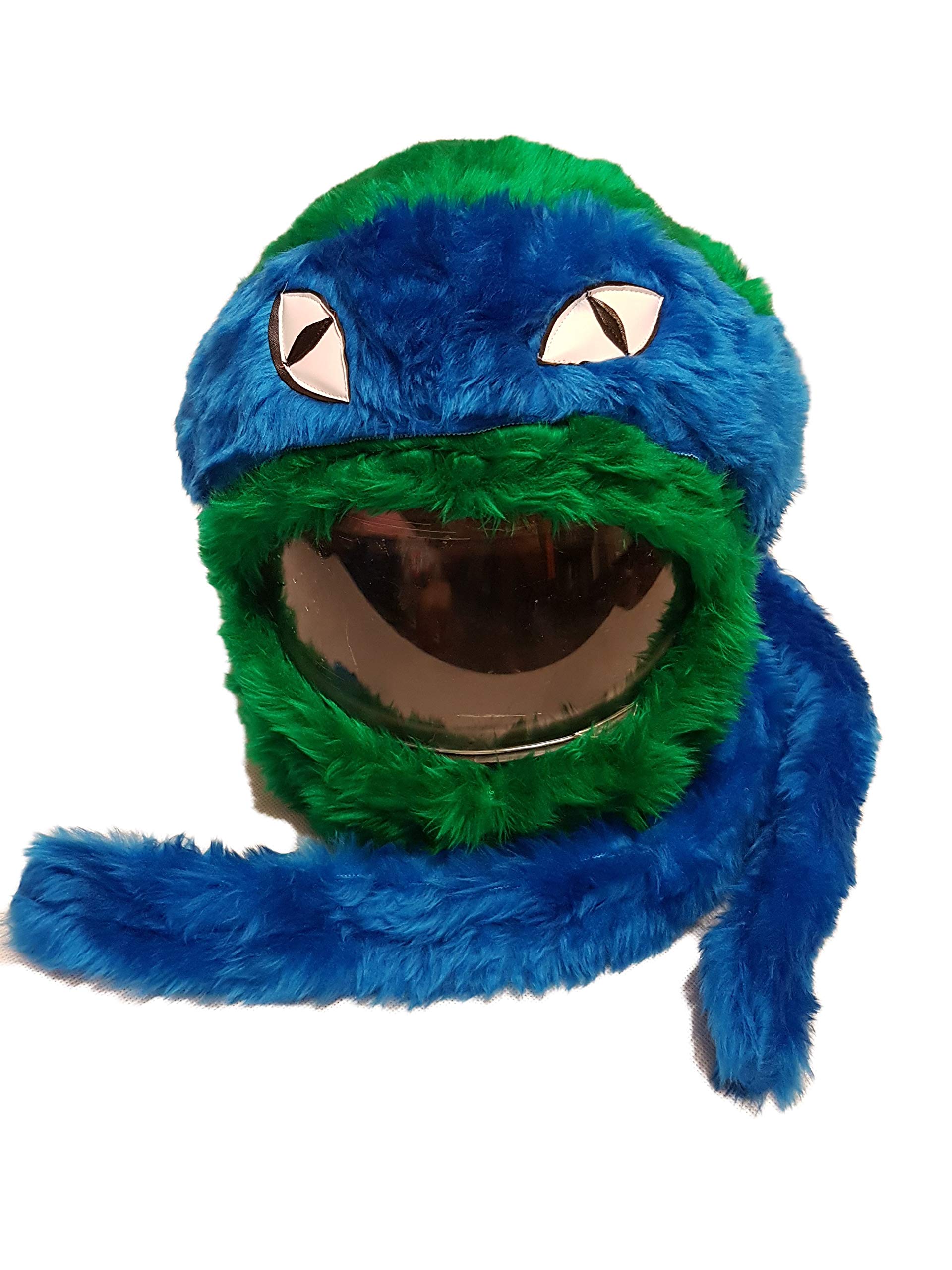 Housse Casque Moto Peluche - Couvre-Casque Intégral Amusant | Design original avec oreilles - idée cadeau pour motards, convient aussi au ski, taille unique, homme et femme