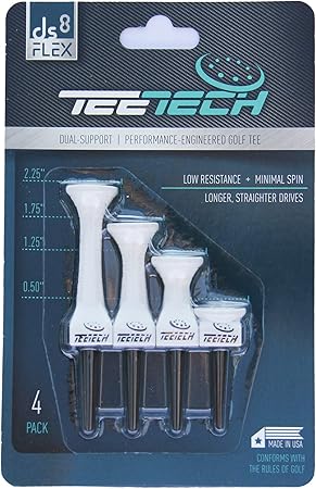 Review TeeTech DS8 Flex Golf Tee (4 Pack) | Excellent Durability and Stability Tees | Reduced Friction & Side Spin Golf Flexible Tees Review TeeTech DS8 Flex Golf Tee (4 Pack) | Excellent Durability and Stability Tees | Reduced Friction & Side Spin Golf Flexible Tees