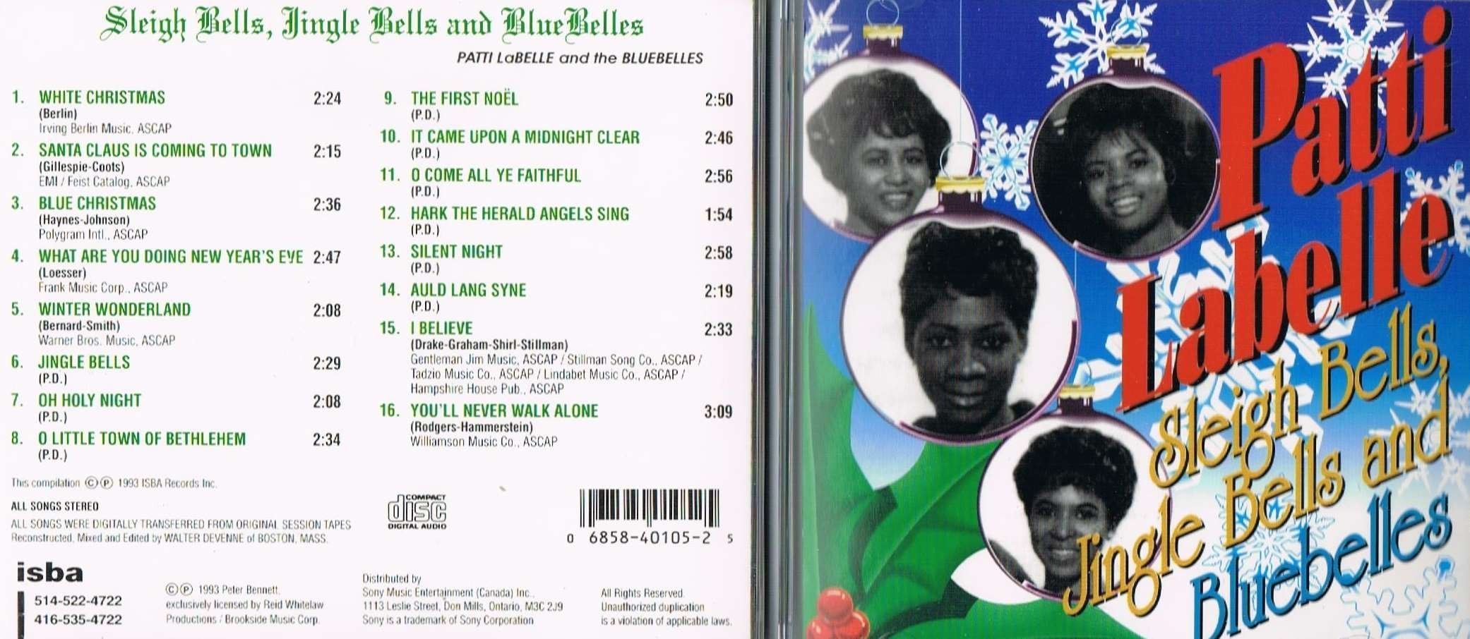 Sleigh Bells, Jingle Bells & Blue Bells [Audio CD] PATTI LABELLE & THE BLUE BELLES
