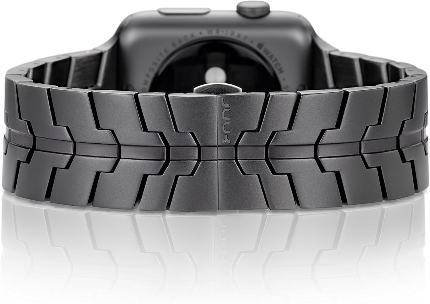 Exclusive Discount 80% Offer 45mm JUUK Vitero Cosmic Grey Premium Watch Band Made for The Apple Watch, Using Aircraft Grade, Hard Anodized 6000 Series Aluminum with a Solid Stainless Steel Butterfly deployant Buckle (Matte)
