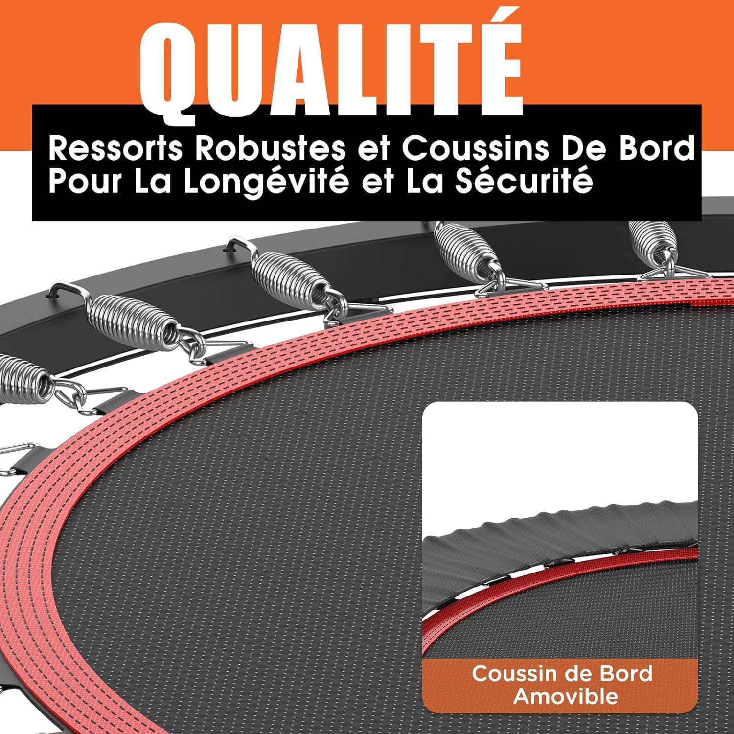 DH FitLife Trampoline de Fitness Intérieur Pliant sans Installation | Ø102 cm 40 Pouces | Capacité 150 kg | 4 Niveaux de poignée réglables | Structure Stable