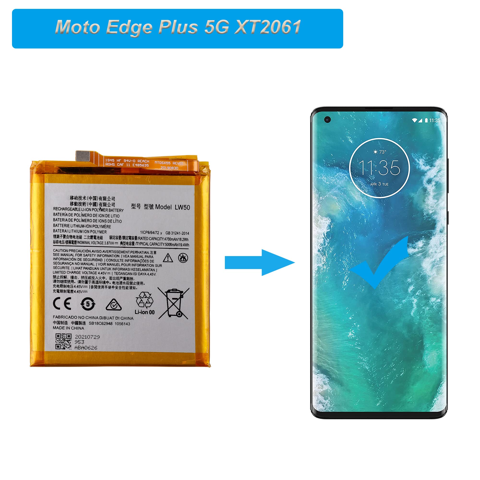 Amazon.com: E-YIIVIIL Replacement Battery LW50 Compatible with