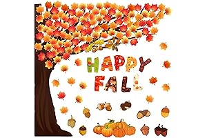 Zonon Fall Classroom Tree Bulletin Board Set