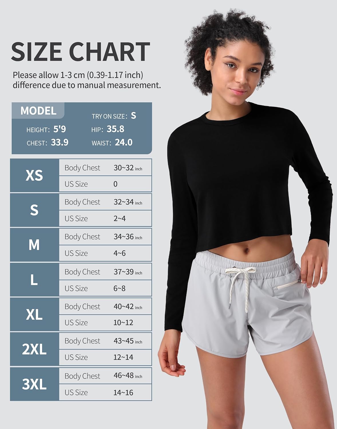 Pioneer Camp Long Sleeve Crop Tops for Women Cropped Workout Bamboo Viscose Shirts Loose Athletic Gym Yoga Running T-Shirts - Image 6