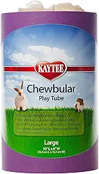 Kaytee Tubo de brinquedo mastigável para coelhos de estimação e porquinhos-da-índia, grande
