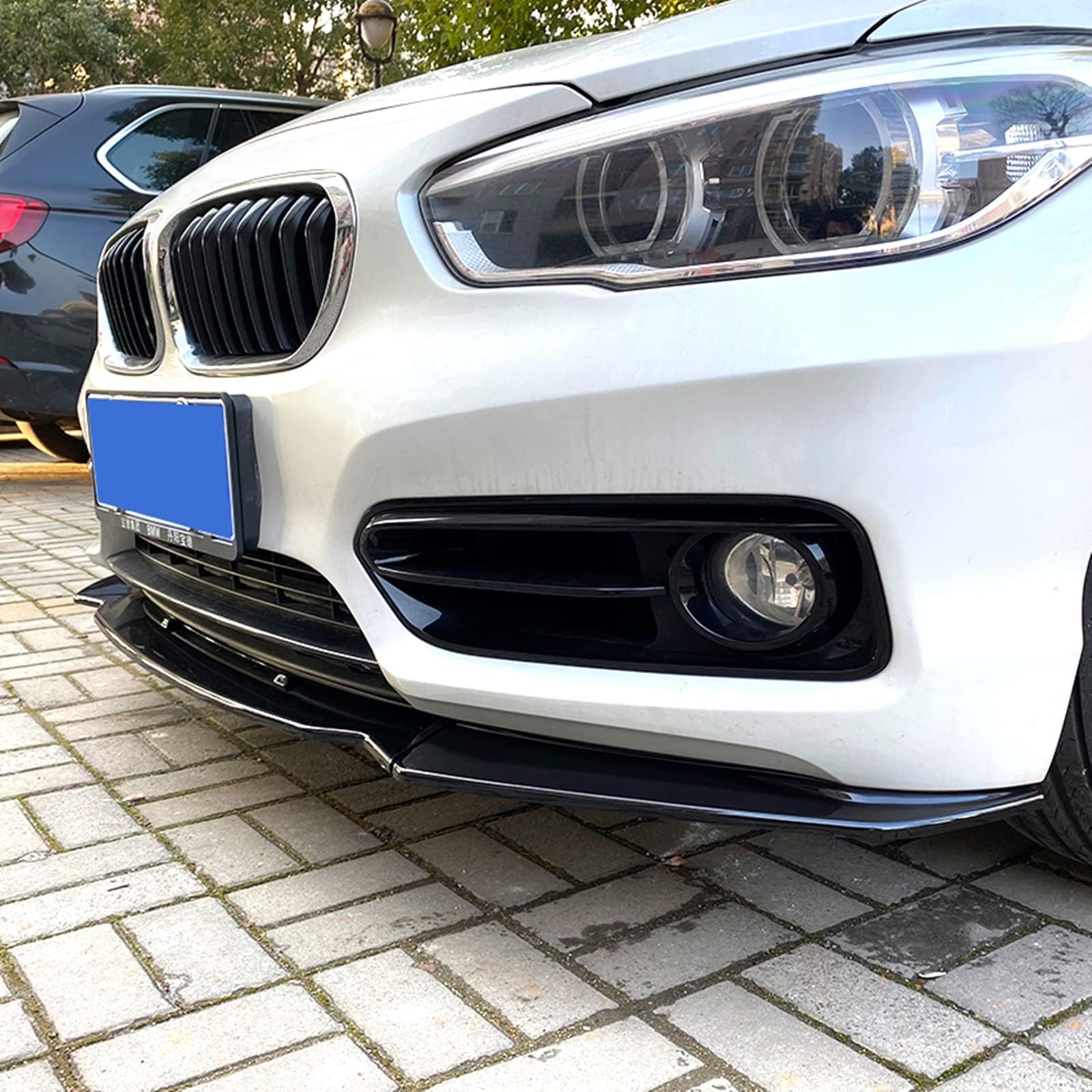Auto Frontlippe Frontspoiler für BMW F20 F21 2011-2019, Frontstoßstangen Lippenkörper Autoteile Autoantikollisionsschutz