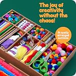 Arts and Craft Kit Vault - 1000+ Piece Crafts Kit Library in a Box for Kids Ages 8 9 10 11 & 12 Year Old Girls & Boys - Crafting Supplies Set Kits - Gift Ideas for Preschool Kids Project Activity