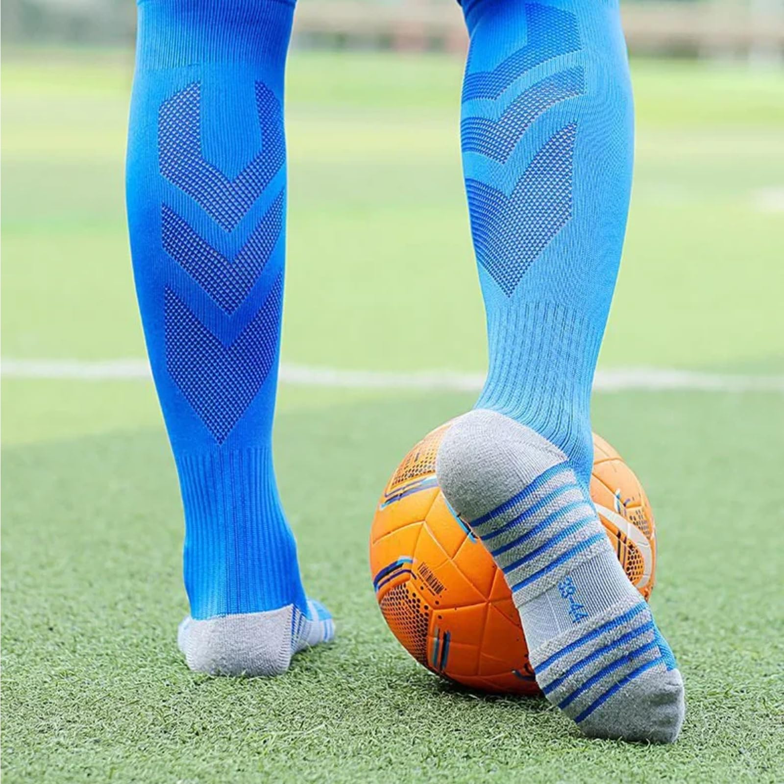 Calzini a compressione in poliestere cotone elastan | Multicolor for lo Sport e il Fitness: Calzini Atletici