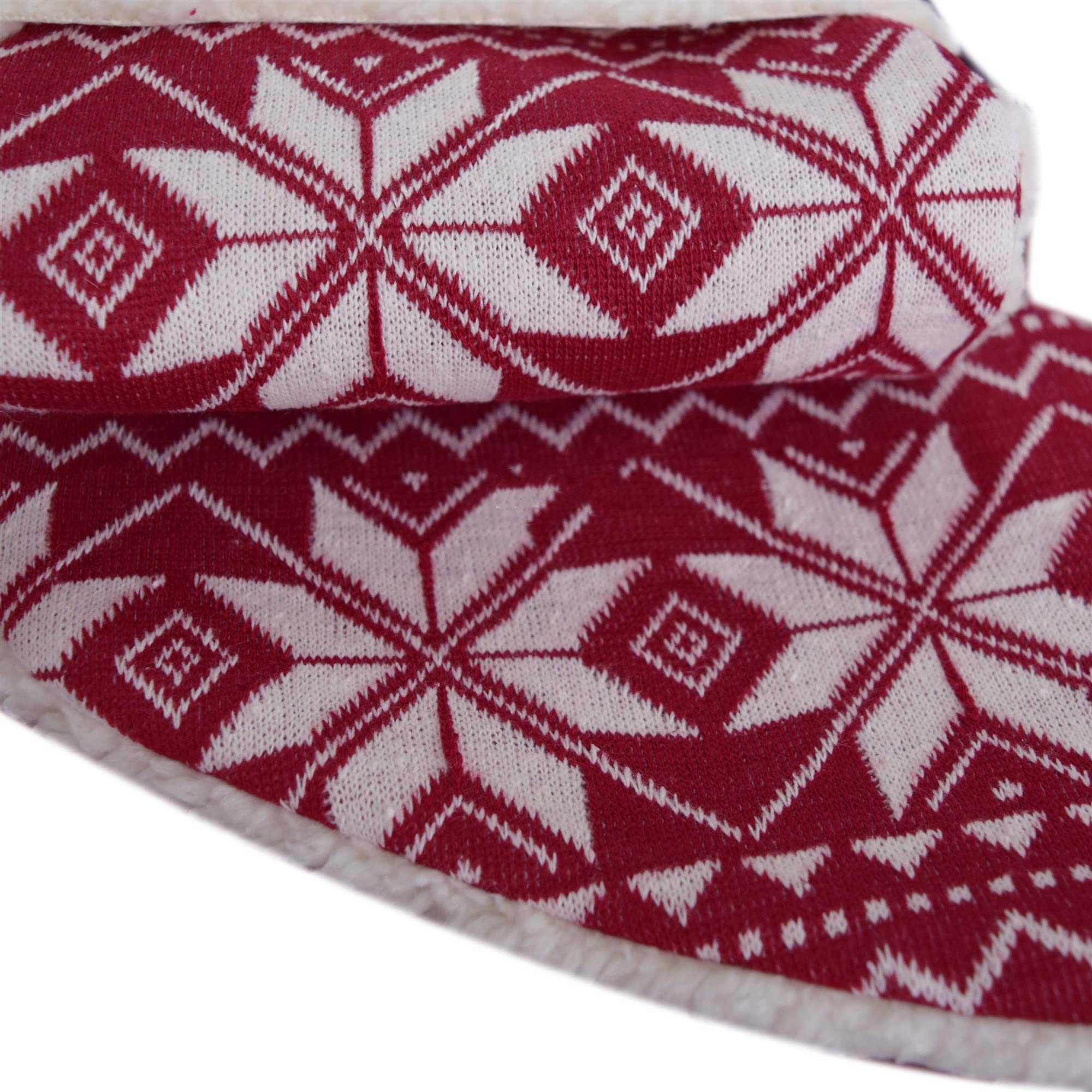 5 stücke Weihnachtsstrumpf Weihnachtsbaum Ornamente Rote gestrickte Schneeflocke Luxus Dekoration Anhänger Geschenk Tasche Socken