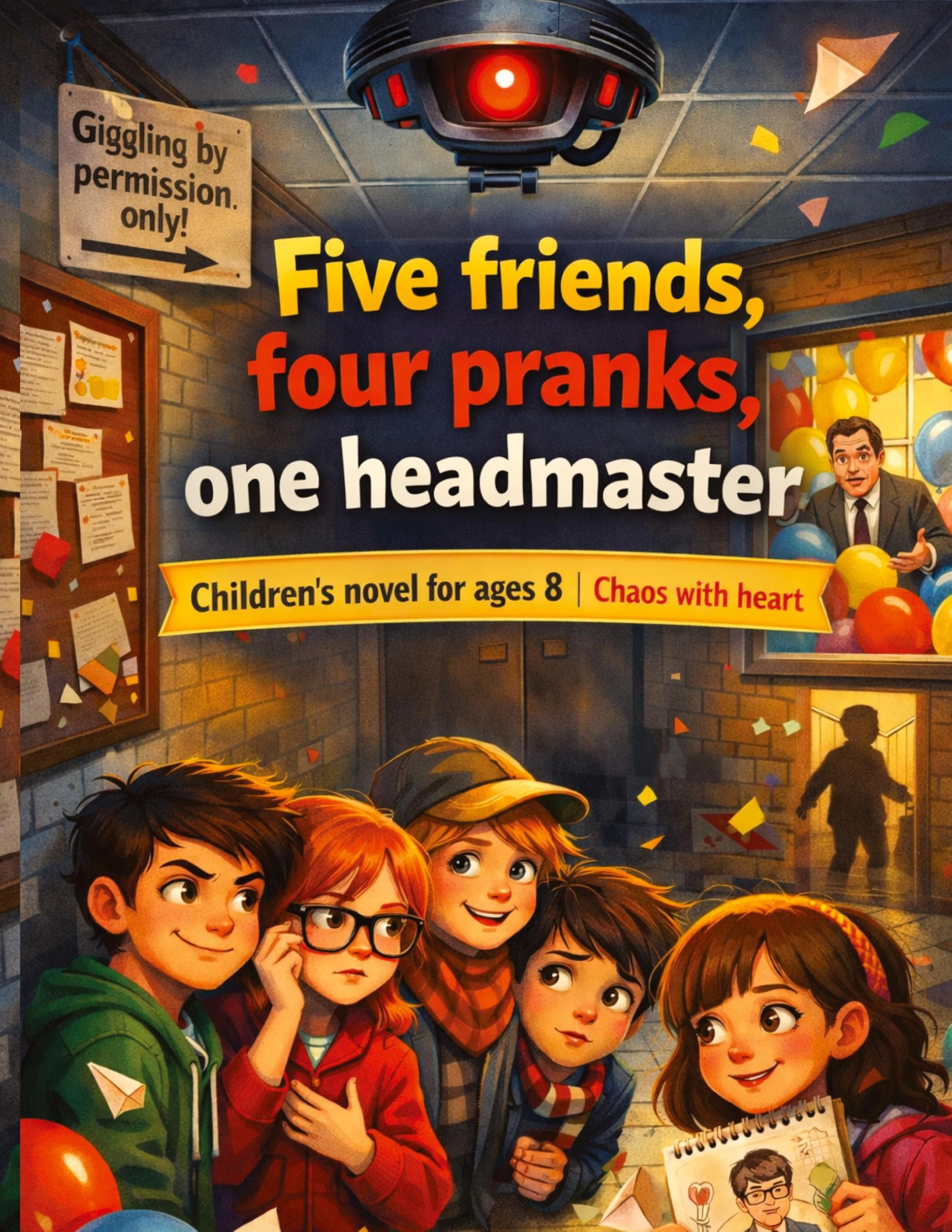 Five friends, four pranks, one headmaster: Children's novel for ages 8 and up Chaos with heart