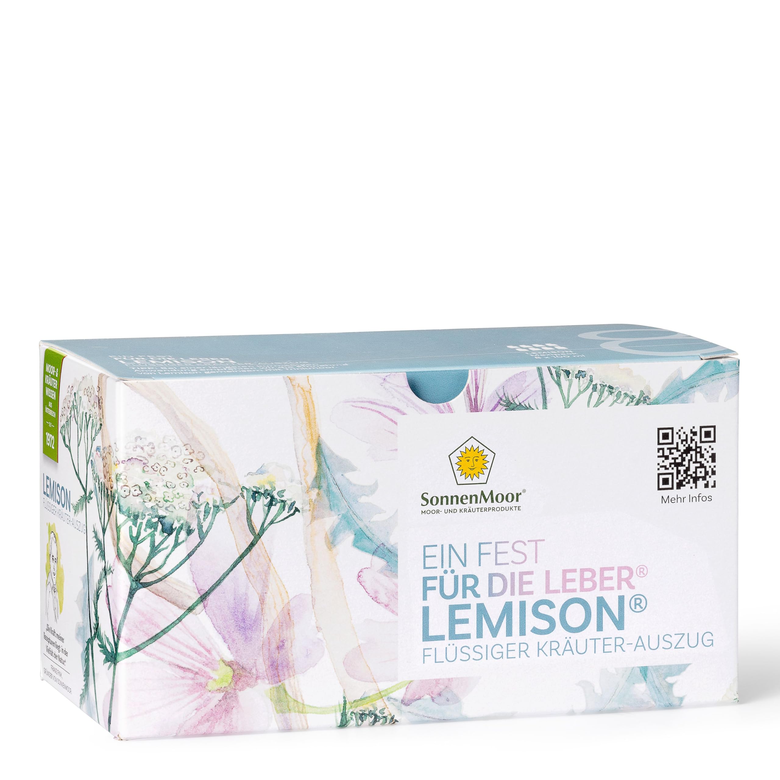 SonnenMoor Lemison 8 x 100 ml - ein Fest für die Leber - flüssiger Kräuterauszug zum Einnehmen