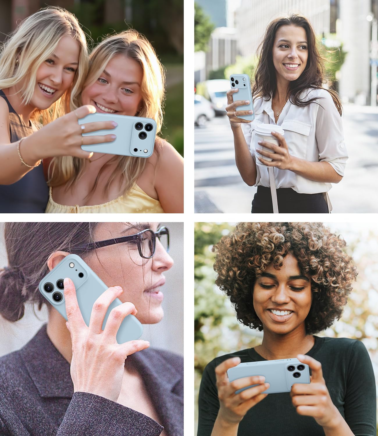 OTOFLY Magnetic for iPhone 17 Pro Max Case,Compatible with Magsafe,Classic Liquid Silicone Mobile Phone Case,Integrated Camera Control Button,Anti-Scratch Microfiber Lining, Baby Blue - Image 9