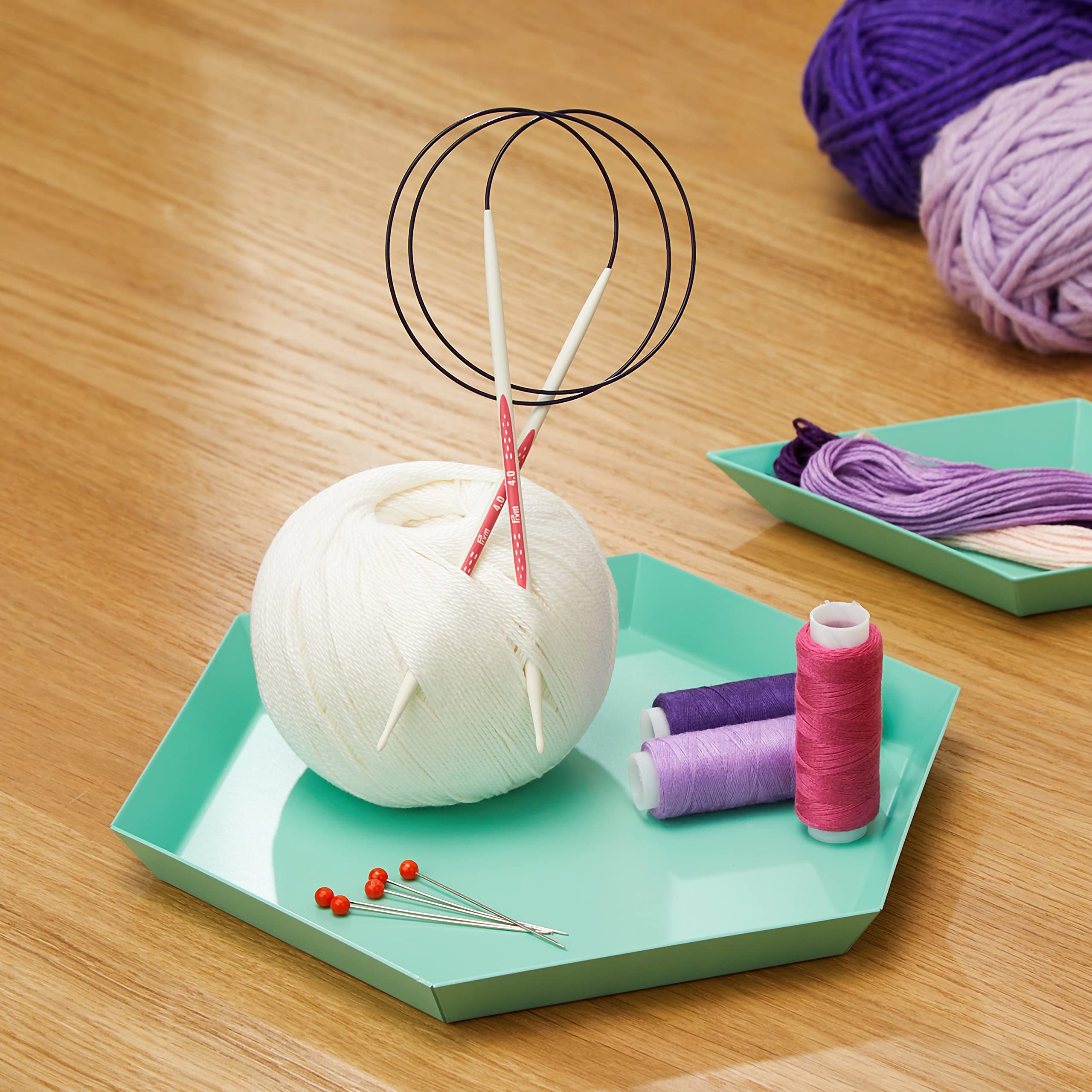 Prym - Prym ergonomics (80 cm, 3,00-4,00 mm) set di ago circolare - 1 set