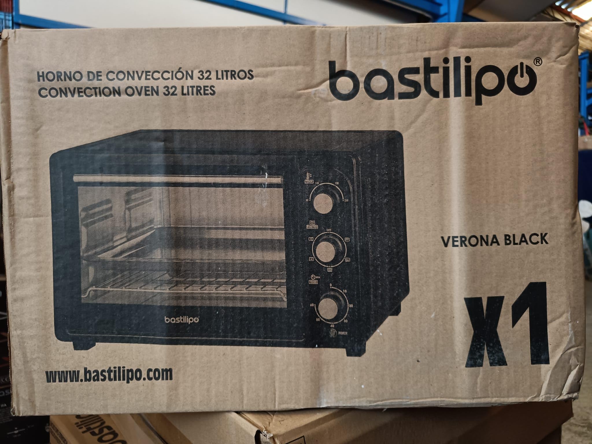 Bastilipo - Milan Black – Horno de sobremesa de 50 litros