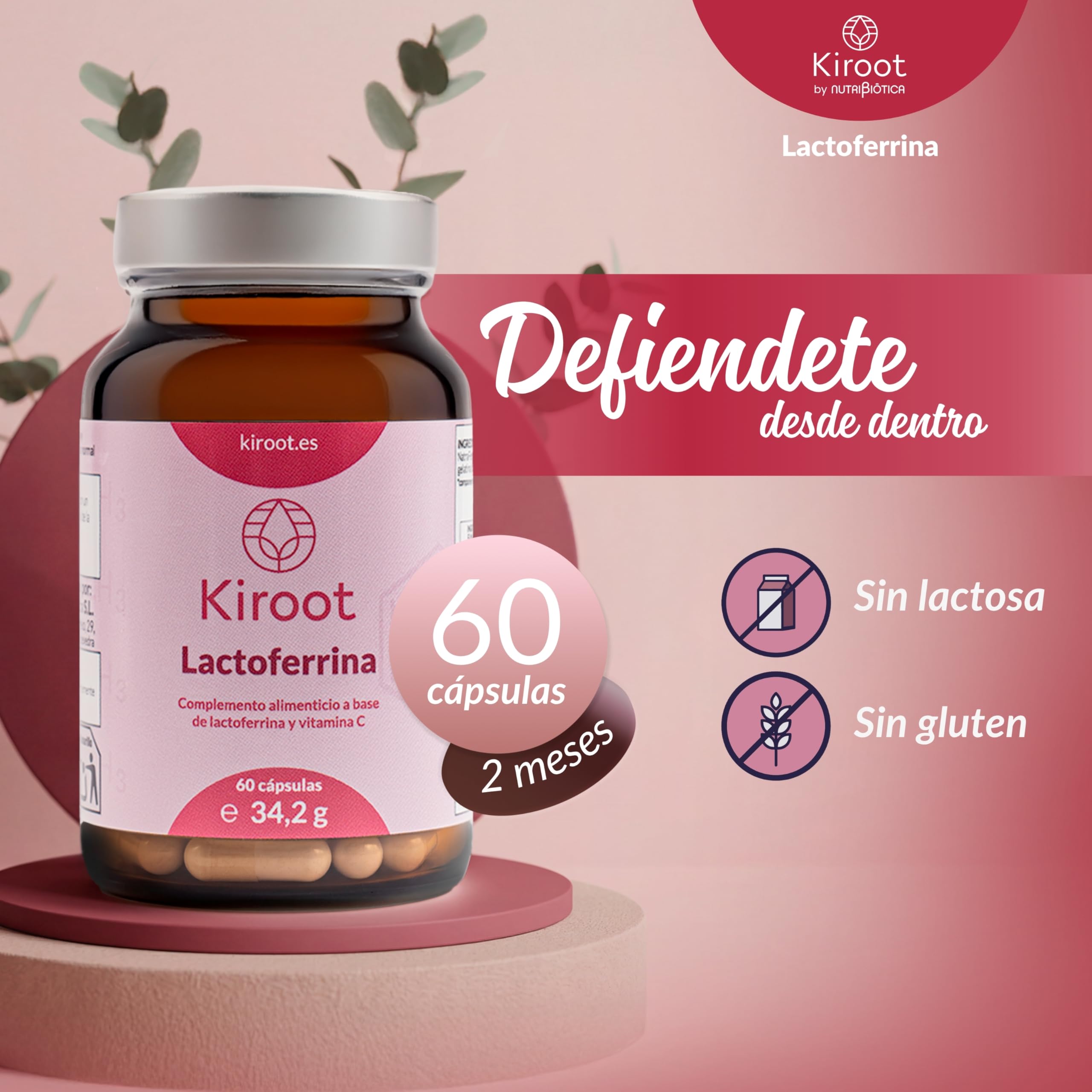 KIROOT LACTOFERRINA suplement diety w kapsułkach 60 kapsułek