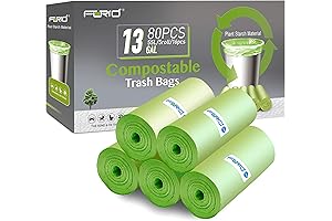 Compostable 13 Gallon Medium Kitchen Garbage Can Liners