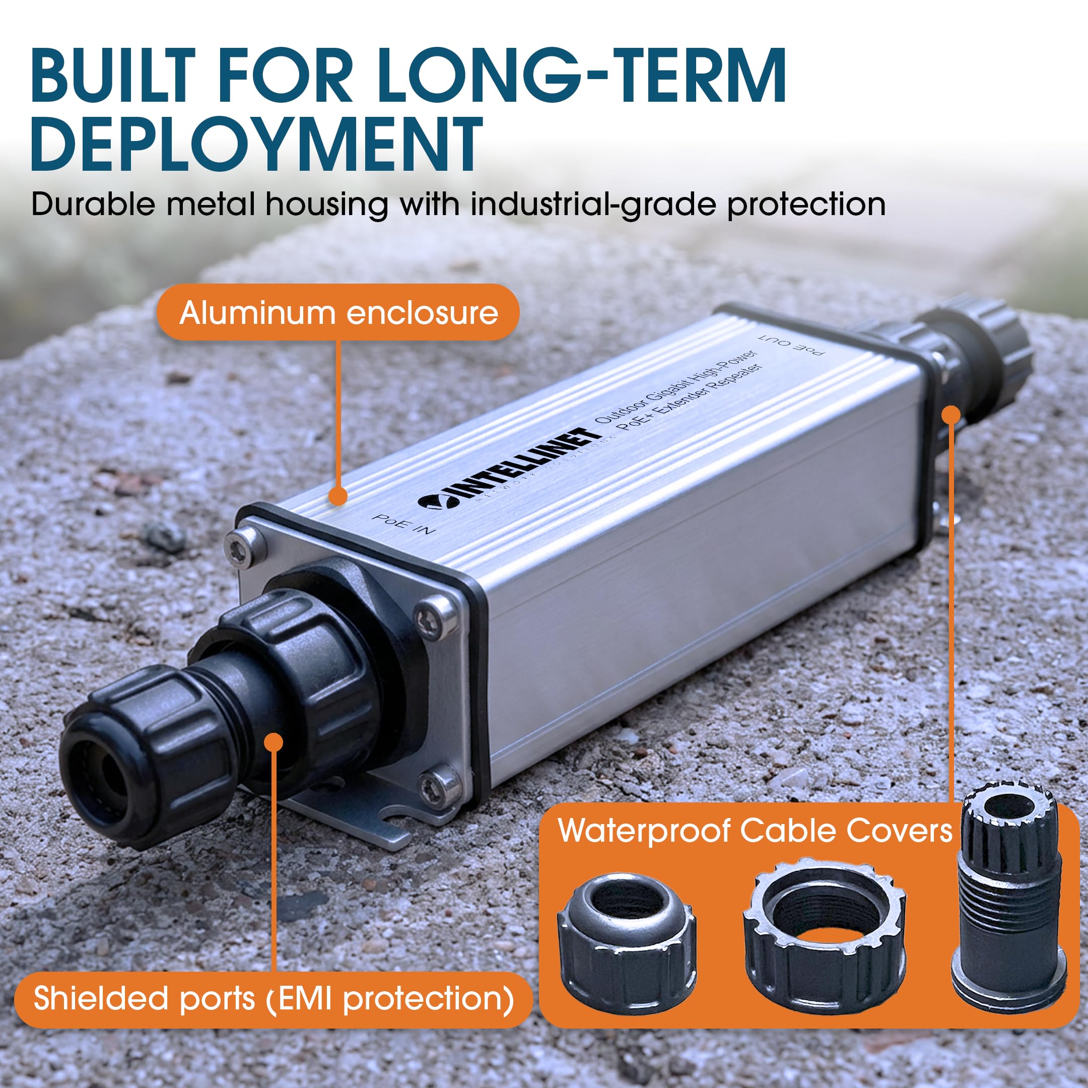 Extender Repeater PoE + Gigabit high-power pour extérieur
