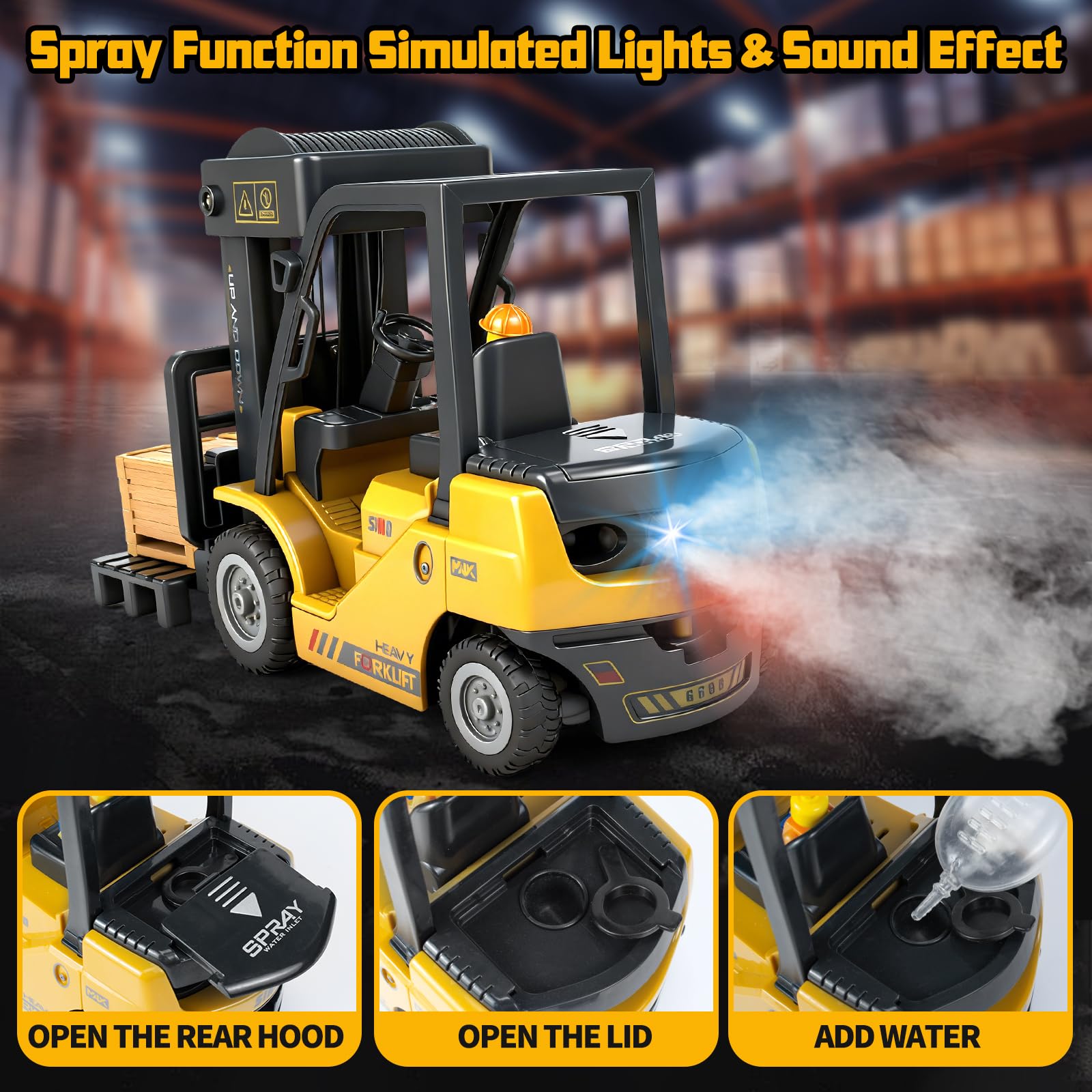 RC Forklift Truck - Remote Control for Kids 6+ -2 RC Forklift Truck - Remote Control for Kids 6+ -2