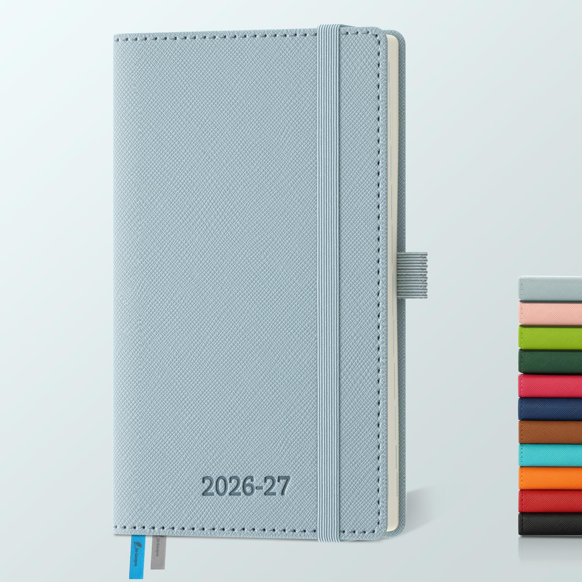 IN-LUXPRO Kalender 2025 2026 Wochenplaner,18-Monate Buchkalender (Jul.2025-Dez.2026) Monatskalender mit Ausgaben & Notizseiten,mit Vegan-Leder & Notizseiten.