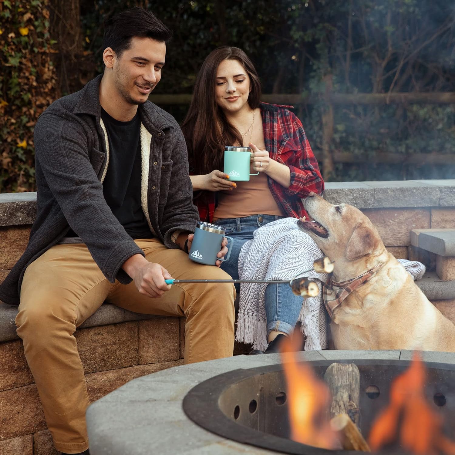 Hydrapeak 14oz Insulated Travel Mug with Splash Proof Lid, Stainless Steel Double Walled Coffee Mug, Navy - Image 5