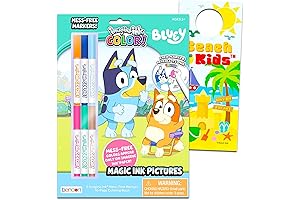 Bluey Color Wonder Ink Coloring Book Bundle for Toddlers