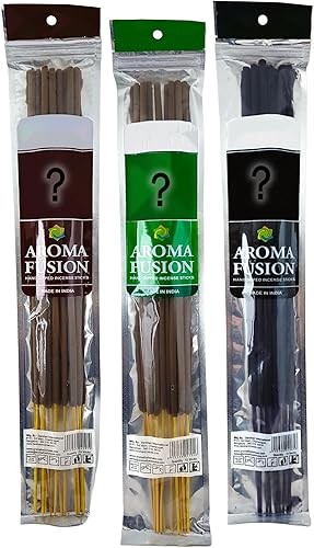 Incienso prémium sumergido a mano de 19 pulgadas, paquete de 3 aromas surtidos (10 varillas por paquete)