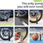 Woowind Premium Tire Inflator, Air Pump for Car Tires, 1 Minute Inflation, 150PSI, Portable Air Compressor with 12V DC Cord for Trucks & Off-Road Tires, Auto Shut-Off