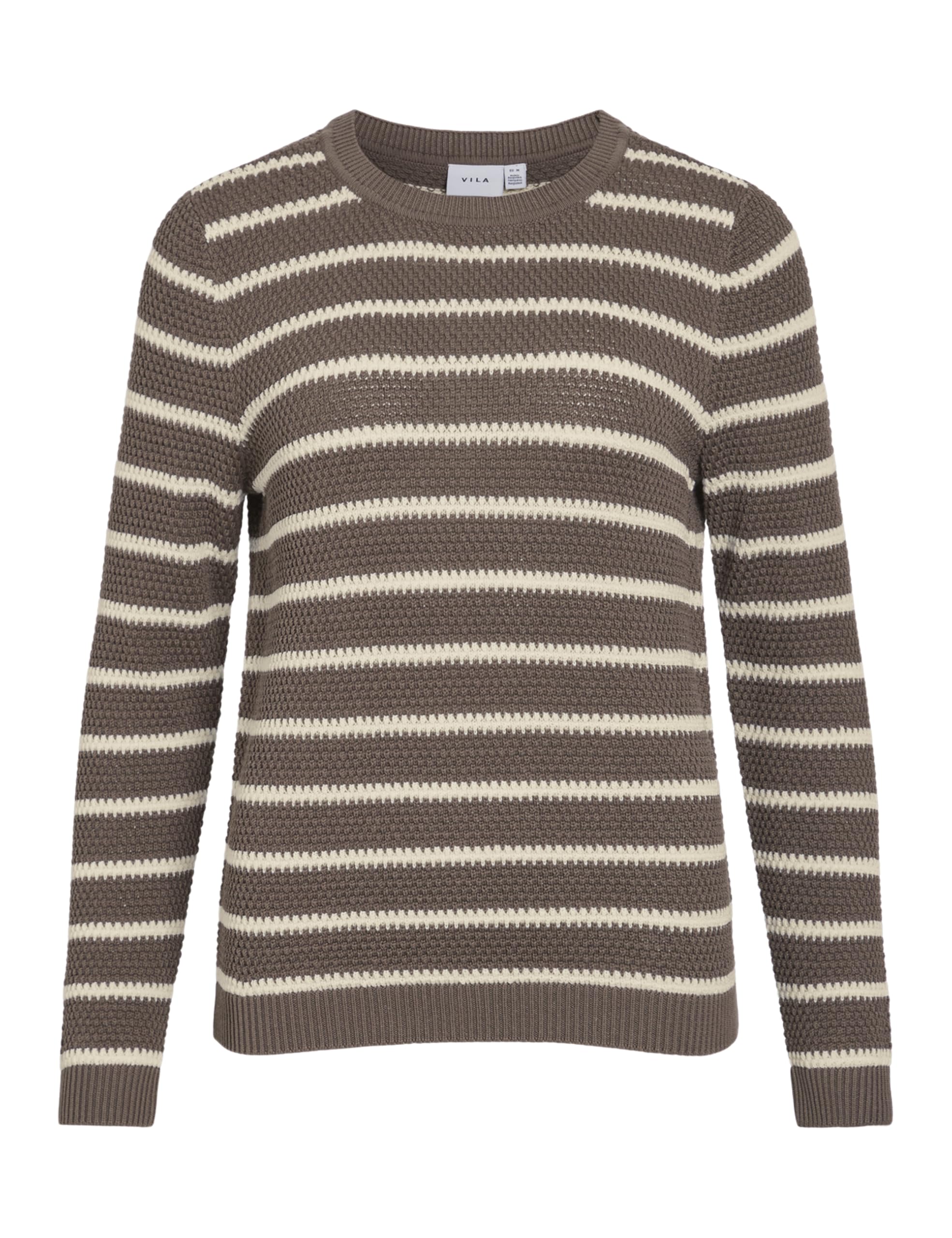 Vidalo O-Neck L/S Stripe Knit Top Noos, Falcon, XXL