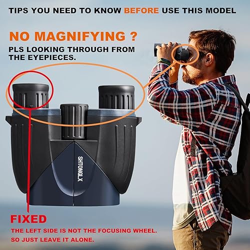 Miniatura 5 de Prismáticos de 15 x 25 pulgadas para adultos y niños, pequeños prismáticos compactos para cazadores de aves, mini bolsillo para adultos, regalos