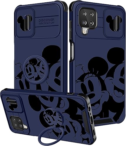 oqpa Funda para Samsung Galaxy A12, diseño de dibujos animados lindo A12 Kawaii Funny Anime para Samsung A12 con funda para cámara + soporte de