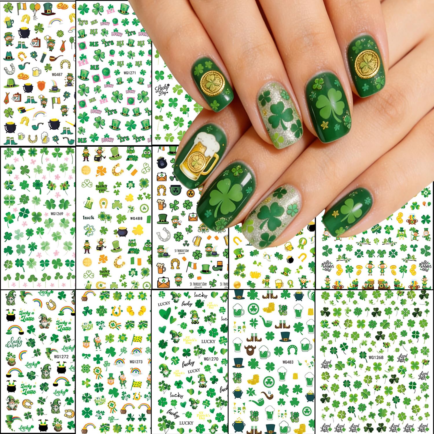 Halloween Nail Stickers - Cute Ghosts & Pumpkins -15