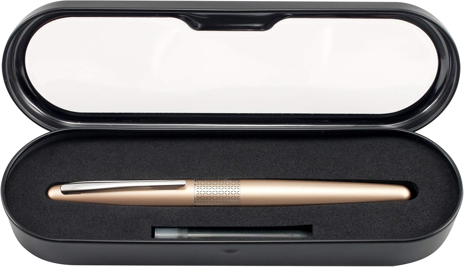 PILOT Metropolitan Collection Ball Point Pen, Gold Barrel, Zig-Zag Design, Medium Point, Black Ink (91303)