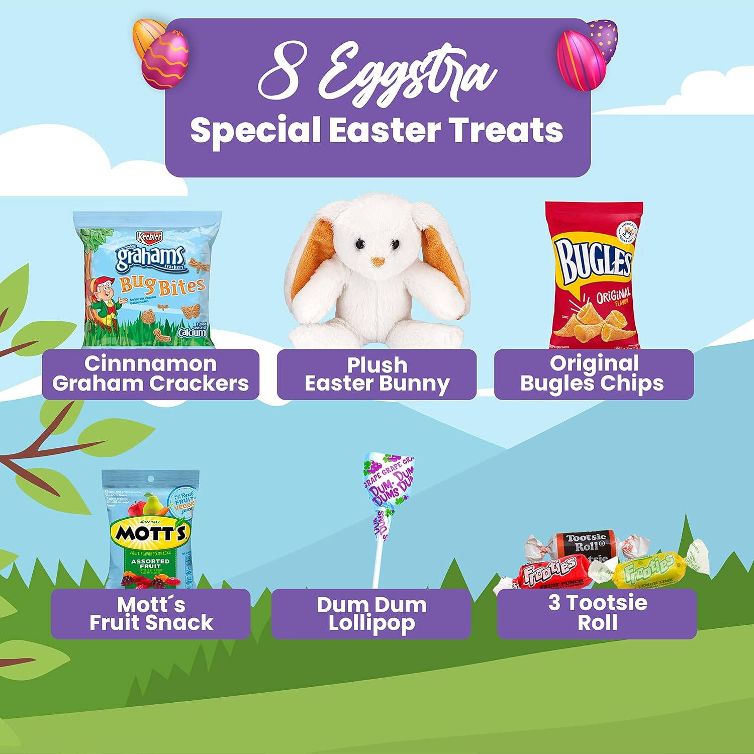 Filled Easter Baskets for Kids - Your Favorite Bunnies will Adore these Prefilled Easter Baskets for Boys and Premade Easter Baskets for Girls - Delight them with Easter Baskets For Kids Already Filled with an Assortment of Easter Goodies