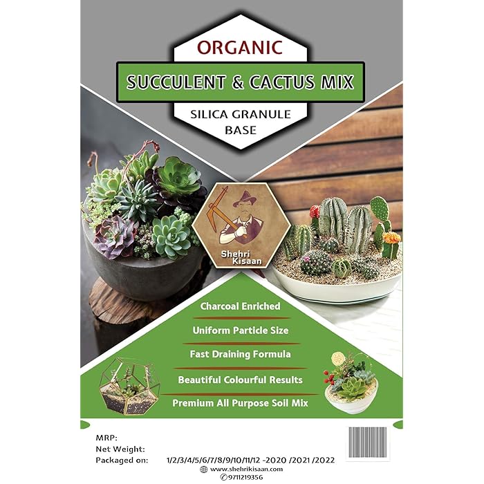 Buy Shehri Kisaan® Succulent & Cactus Potting Soil Mix for Plants 10