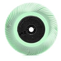 Vista 1 de Scotch-Brite(TM) Pincel radial de cerdas, óxido de aluminio, 6000 RPM, 8 x 1 de ancho, 50 de diámetro, grano, Verde (Paquete de 1), Verde claro, 1