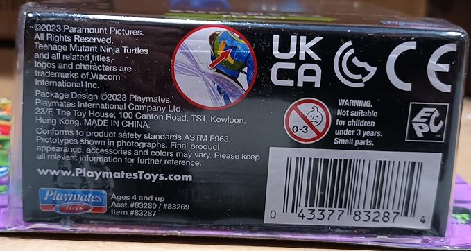Figura de Acción Teenage Mutant Ninja Turtles Super Fly 4" Playmates miniatura 8