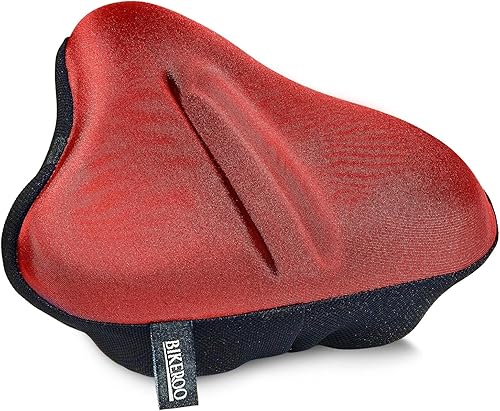 Miniatura 24 de Bikeroo - Cojín de asiento de bicicleta, funda acolchada de gel para asiento de bicicleta, compatible con Peloton, ajustable para hombres y mujeres