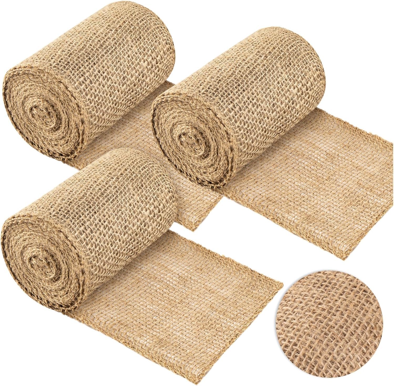 Natural Burlap Tree Protector Wrap, 3 Rolls Tree Wrap for Damaged Tree Bark Repair, 5 Inches x 17 Feet Tree Wraps Bark for Winter, Burlap Wrap Plants Bandage for Keeping Warm-picture-23