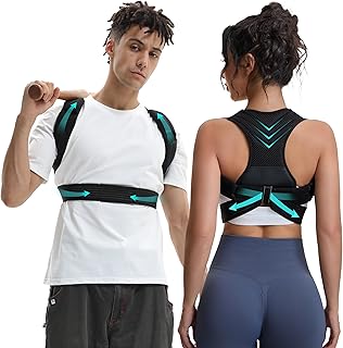 Posture Corrector for Men and Women, Breathable Back Brace, Lumbar Support, Super Lightweight Posture, Neck, Shoulders and Back, Straight Shoulders (Small)