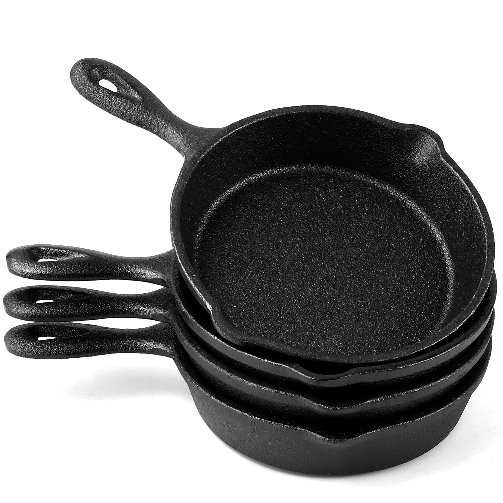 Petites poêles en fonte noire pour réussir vos brunchs maison et desserts individuels au four