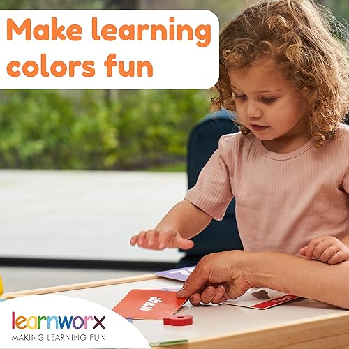 Miniatura 3 de Tarjetas de colores para niños pequeños – 44 tarjetas flash para ayudar a aprender colores y palabras – Tarjetas gruesas de aprendizaje – Incluye