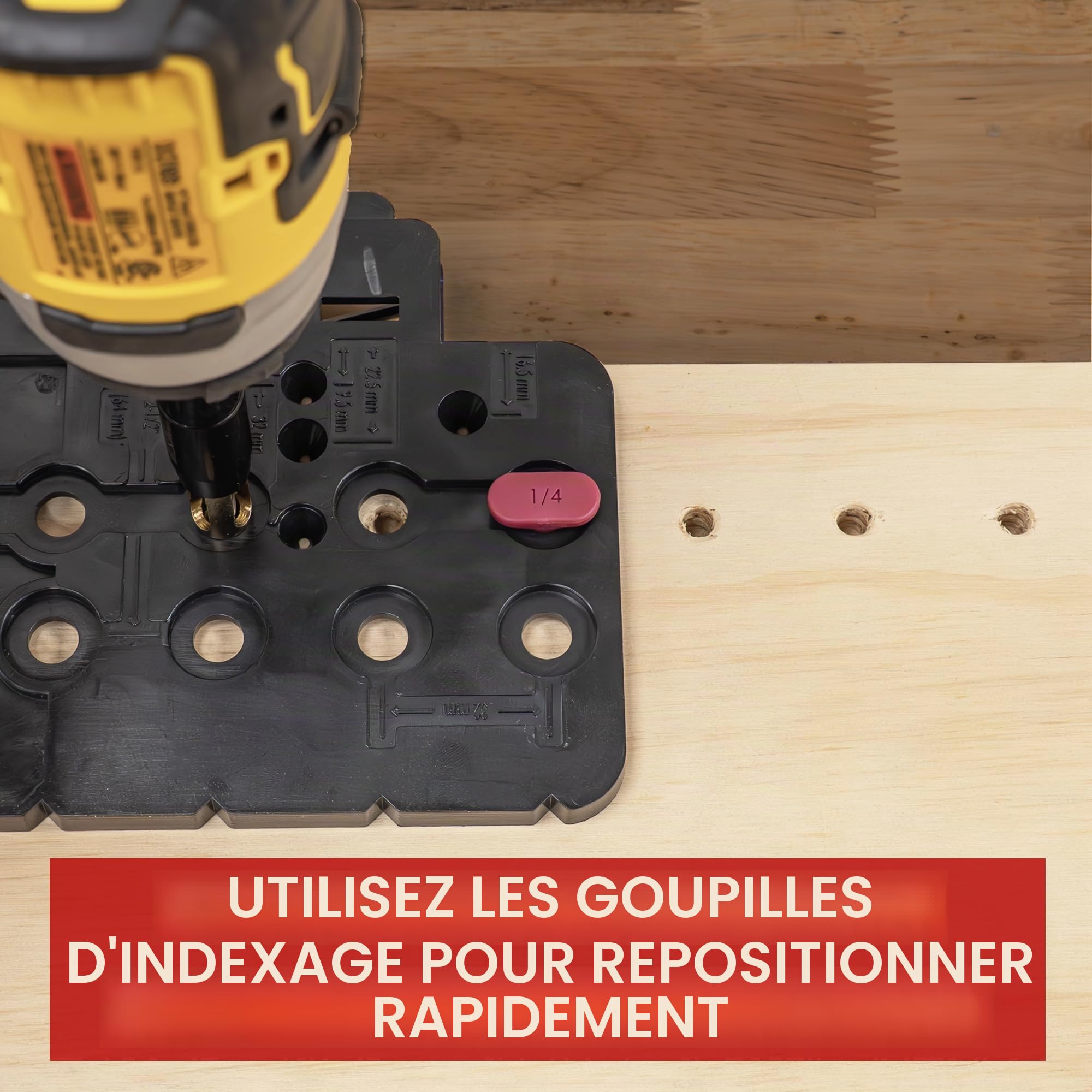 Milescraft CabinetMate 1316 Gabarit de perçage pour étagère