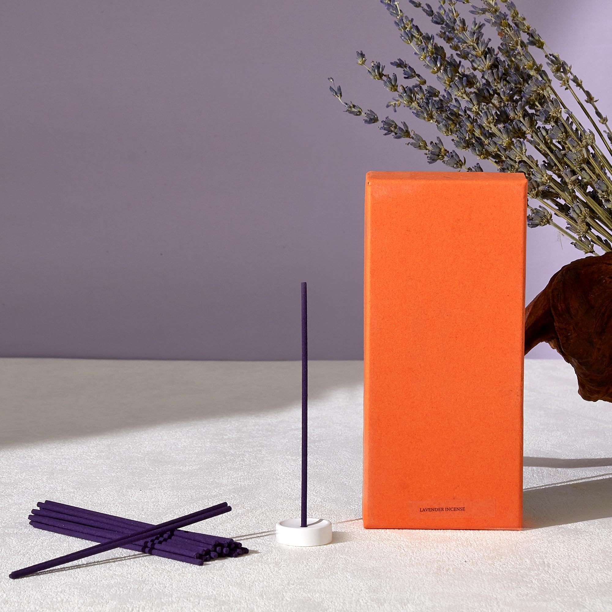 Varillas de incienso de lavanda, 120 varillas naturales para meditación, relajación y limpieza espiritual, perfectas para yoga, hogar y purificación de aire